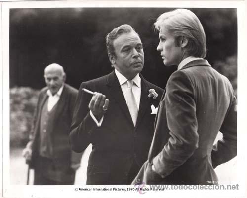 Kino: F28723D HELMUT BERGER HERBERT LOM EL RETRATO DE DORIAN GRAY FOTO B/N ORIGINAL AMERICANA