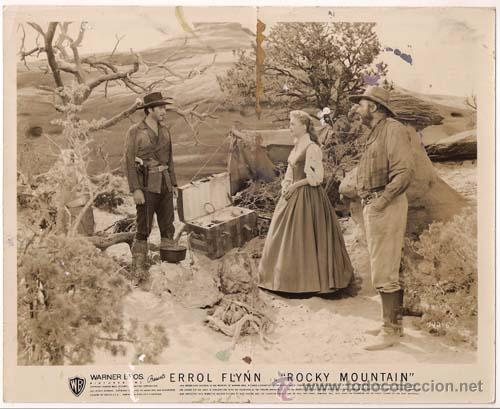 Cine: F16162D ERROL FLYNN CERCO DE FUEGO FOTO B/N ORIGINAL AMERICANA