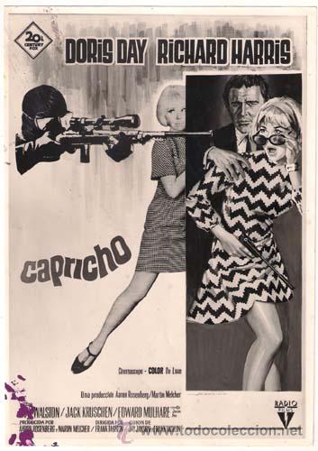 Cine: F5374 CAPRICHO DORIS DAY RICHARD HARRIS FOTO B/N ORIGINAL ESPA&Ntilde;OLA