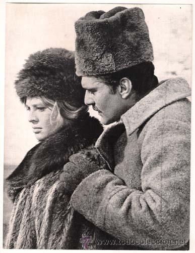 Cine: F5558 JULIE CHRISTIE OMAR SHARIF DOCTOR ZHIVAGO FOTO B/N ORIGINAL ESPA&Ntilde;OLA