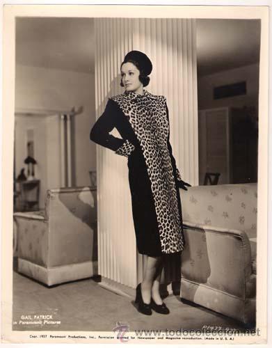 Cine: F27920D GAIL PATRICK FOTO B/N ORIGINAL AMERICANA
