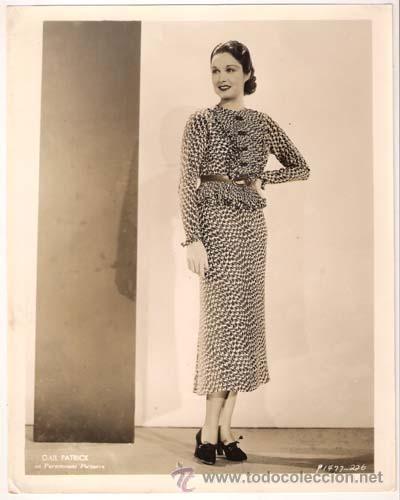 Cine: F27922D GAIL PATRICK FOTO B/N ORIGINAL AMERICANA