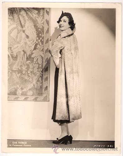 Cinema: F27939D GAIL PATRICK FOTO B/N ORIGINAL AMERICANA