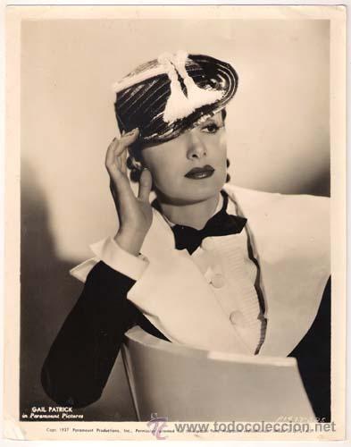 Kino: F27944D GAIL PATRICK FOTO B/N ORIGINAL AMERICANA