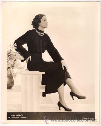 Cine: F27962D GAIL PATRICK FOTO B/N ORIGINAL AMERICANA