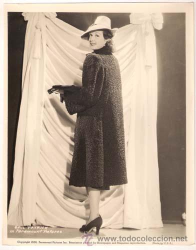 Cine: F27969D GAIL PATRICK FOTO B/N ORIGINAL AMERICANA