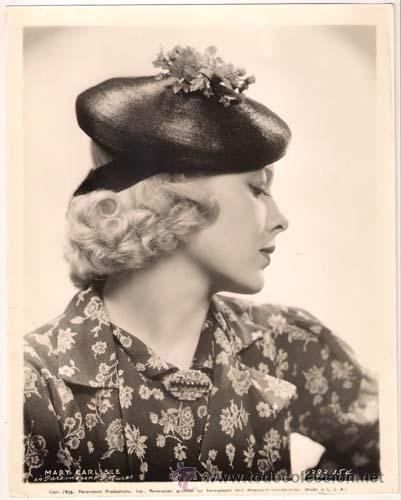 Kino: F27623D MARY CARLISLE FOTO B/N ORIGINAL AMERICANA