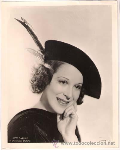 Cinema: F27999D KITTY CARLISLE FOTO B/N ORIGINAL AMERICANA