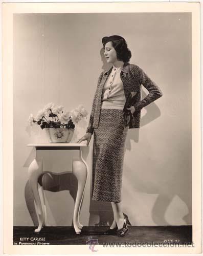 Cine: F28264D KITTY CARLISLE FOTO B/N ORIGINAL AMERICANA