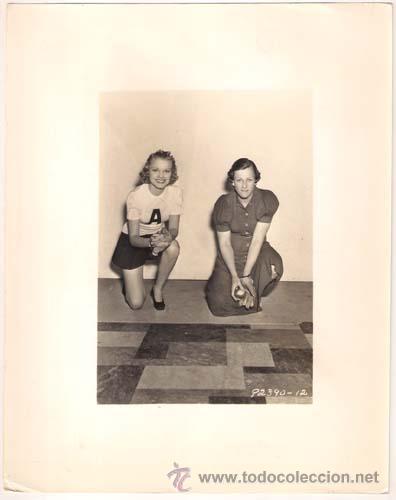 Kino: F16964D BABE DIDRICKSON LOLA JENSEN COLLEGE SWING BEISBOL FOTO B/N ORIGINAL AMERICANA