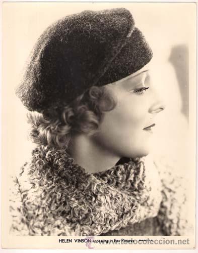 Cine: F28239D HELEN VINSON FOTO B/N ORIGINAL AMERICANA
