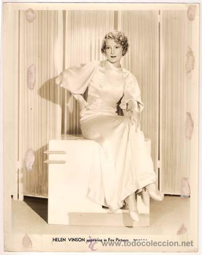 Cine: F28240D HELEN VINSON FOTO B/N ORIGINAL AMERICANA