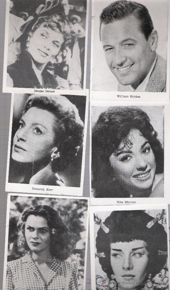 Kino: Lote de 6 cromo-tarjetas.(11,5x8,5). Al dorso: T&iacute;tulo de la pel&iacute;cula,Productora e Interpretes.