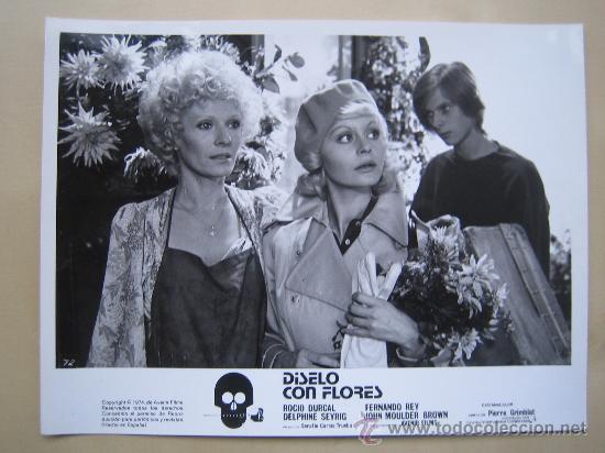 Cine: diselo con flores rocio durcal - 1 foto original del estreno