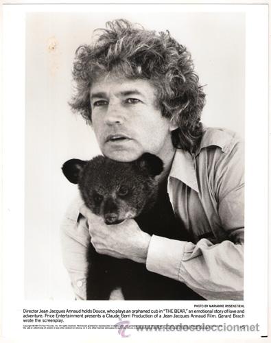 Cin&eacute;ma: FCJ 8296 JEAN JACQUES ANNAUD EL OSO DIRECTOR FOTO B/N ORIGINAL AMERICANA