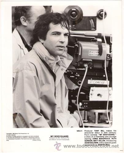 Cinema: FCJ 8301 TONY BILL MI GUARDAESPALDAS DIRECTOR FOTO B/N ORIGINAL AMERICANA