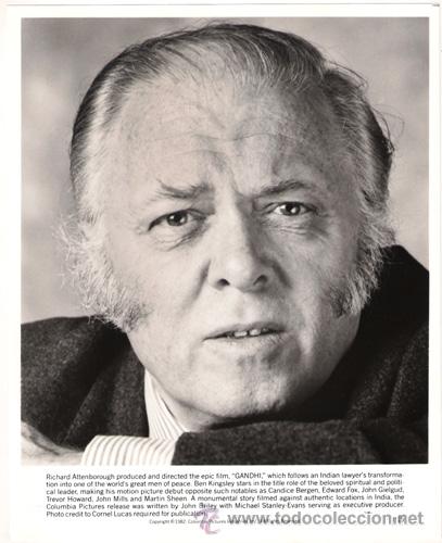 Cin&eacute;ma: FCJ 11596d RICHARD ATTENBOROUGH GANDHI DIRECTOR FOTO B/N ORIGINAL AMERICANA