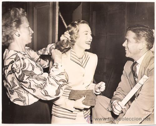 Cine: FCJ 11151D Z WAYNE GRIFFIN RITA JOHNSON PRODUCTOR FOTO B/N ORIGINAL AMERICANA