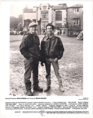 Cine: FCJ 8366 RON HOWARD BRIAN GRAZER UN HORIZONTE MUY LEJANO DIRECTOR FOTO B/N ORIGINAL AMERICANA