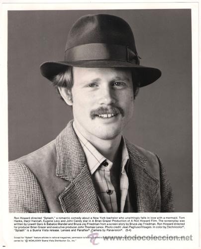Kino: FCJ 8367 RON HOWARD UNO, DOS, TRES.... SPLASH DIRECTOR FOTO B/N ORIGINAL AMERICANA