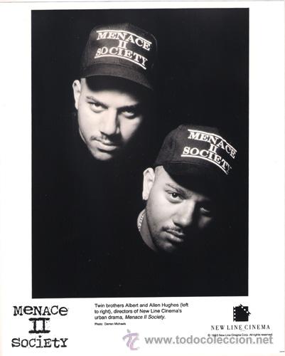 Cinema: FCJ 8370 ALBERT ALLEN HUGHES MENACE II SOCIETY DIRECTOR FOTO B/N ORIGINAL AMERICANA