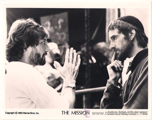 Kino: FCJ 11576d ROLAND JOFFE JEREMY IRONS LA MISION DIRECTOR FOTO B/N ORIGINAL AMERICANA