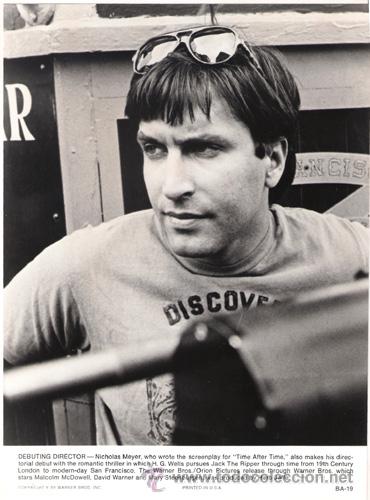 Cine: FCJ 11579d NICHOLAS MEYER LOS PASAJEROS DEL TIEMPO DIRECTOR FOTO B/N ORIGINAL AMERICANA