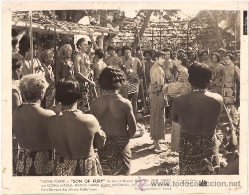Cin&eacute;ma: FCJ 13597D TYRONE POWER EL HIJO DE LA FURIA FOTO B/N ORIGINAL AMERICANA
