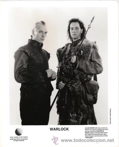 Cin&eacute;ma: FCJ 8491 JULIAN SANDS RICHARD E GRANT WARLOCK FOTO B/N ORIGINAL AMERICANA
