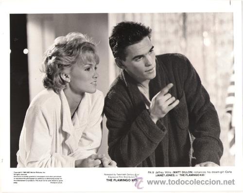 Kino: FCJ 8500 MATT DILLON JANET JONES THE FLAMINGO KID FOTO B/N ORIGINAL AMERICANA
