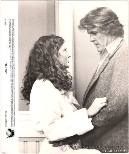 Cin&eacute;ma: FCJ 8501 NICK NOLTE ANNETTE O'TOOLE LIMITE 48 HORAS FOTO B/N ORIGINAL AMERICANA