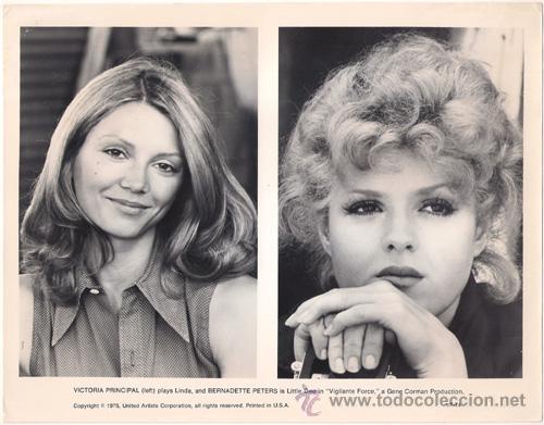 Cin&eacute;ma: FCJ 8515 VICTORIA PRINCIPAL BERNARDETTE PETERS VIGILANCE FORCE FOTO B/N ORIGINAL AMERICANA