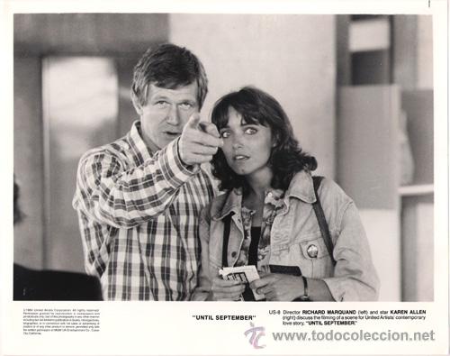 Cine: FCJ 8572 KAREN ALLEN RICHARD MARQUAND UN AMANTE FRANCES DIRECTOR FOTO B/N ORIGINAL AMERICANA