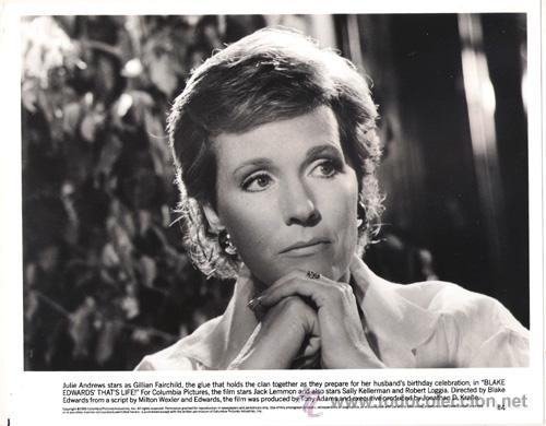 Cine: FCJ 8579 JULIE ANDREWS ASI ES LA VIDA FOTO B/N ORIGINAL AMERICANA