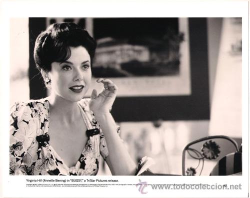 Cin&eacute;ma: FCJ 8592 ANNETTE BENING BUGSY FOTO B/N ORIGINAL AMERICANA