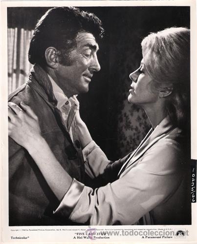 Kino: FCJ 13914D DEAN MARTIN INGER STEVENS EL POKER DE LA MUERTE FOTO B/N ORIGINAL AMERICANA