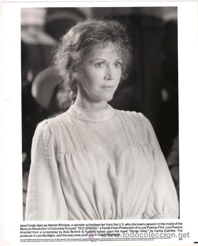 Cine: FCJ 8620 JANE FONDA GRINGO VIEJO FOTO B/N ORIGINAL AMERICANA