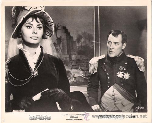 Cine: FCJ 8649 SOFIA LOREN MADAME SANS-G&Ecirc;NE FOTO B/N ORIGINAL AMERICANA