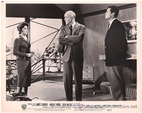 Cine: FCJ 8673 JAMES GARNER NATALIE WOOD DEAN JAGGER EL POTENTADO FOTO B/N ORIGINAL AMERICANA