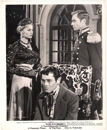 Kino: FCJ 12445d ANITA EKBERG HENRY FONDA MEL FERRER GUERRA Y PAZ FOTO B/N ORIGINAL AMERICANA