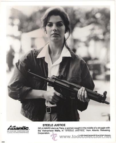 Kino: FCJ 8734 SELA WARD JUSTICIA DE ACERO FOTO B/N ORIGINAL AMERICANA