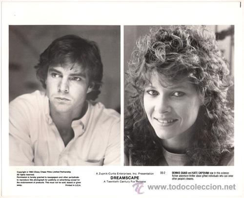 Cinema: FCJ 8738 DENNIS QUAID KATE CAPSHAW LA GRAN HUIDA FOTO B/N ORIGINAL AMERICANA