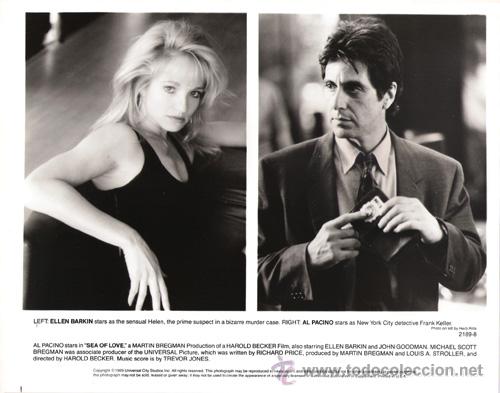 Kino: FCJ 8759 ELLEN BARKIN AL PACINO MELODIA DE SEDUCCION FOTO B/N ORIGINAL AMERICANA