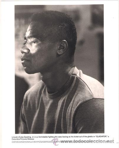 Kino: FCJ 8797 CUBA GOODING JR GLADIATOR FOTO B/N ORIGINAL AMERICANA