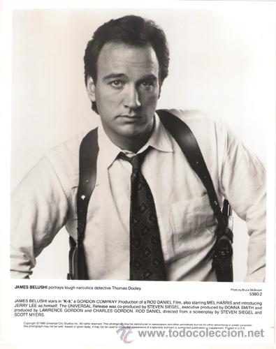 Cinema: FCJ 8849 JAMES BELUSHI SUPER AGENTE K-9 FOTO B/N ORIGINAL AMERICANA
