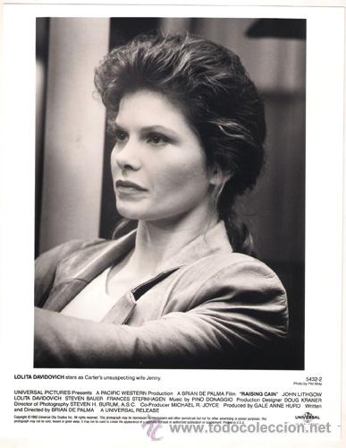 Kino: FCJ 8863 LOLITA DAVIDOVICH EN NOMBRE DE CAIN FOTO B/N ORIGINAL AMERICANA