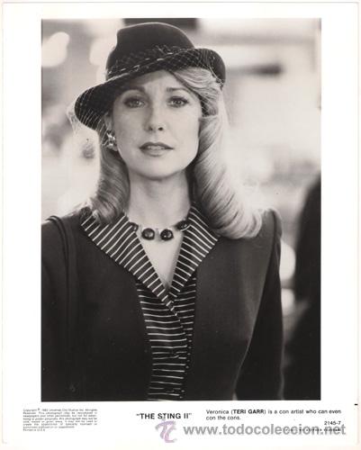 Kino: FCJ 8871 TERI GARR EL GOLPE 2 FOTO B/N ORIGINAL AMERICANA