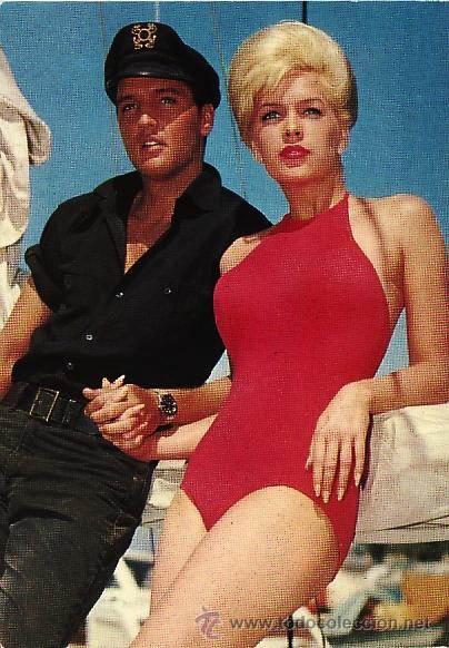 Cine: POSTAL ELVIS PRESLEY Y STELA STEVENS - PCA 926