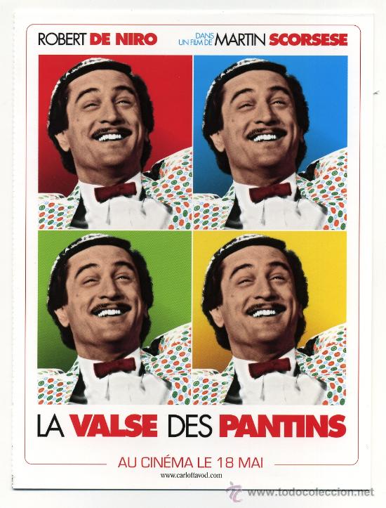 Cine: LA VALSE DES PANTINS, con Robert de Niro.POSTAL