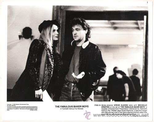 Kino: FCJ 8993 MICHELLE PFEIFFER STEVE KLOVES DIRECTOR FABULOSOS BAKER BOYS FOTO B/N ORIGINAL AMERICANA